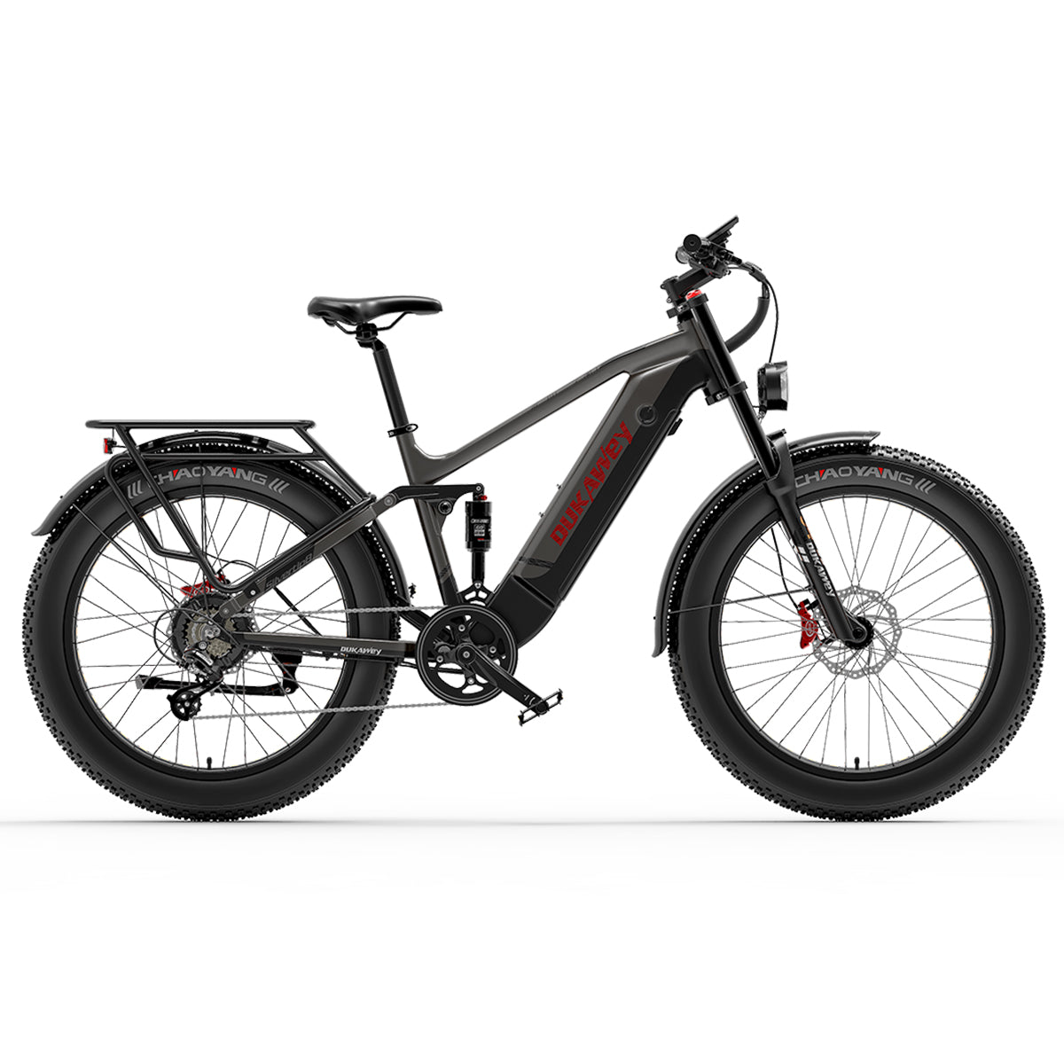 Dukawey Silvertip8 1000W 26” Fat Bike Mountain Gray E-Bike